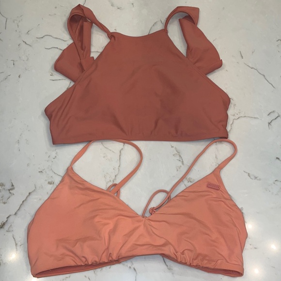 aerie Other - Coral/blush bikini top bundle